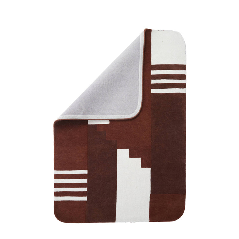 Rug 230x160 cm SYLINA cream+dark orange+brown