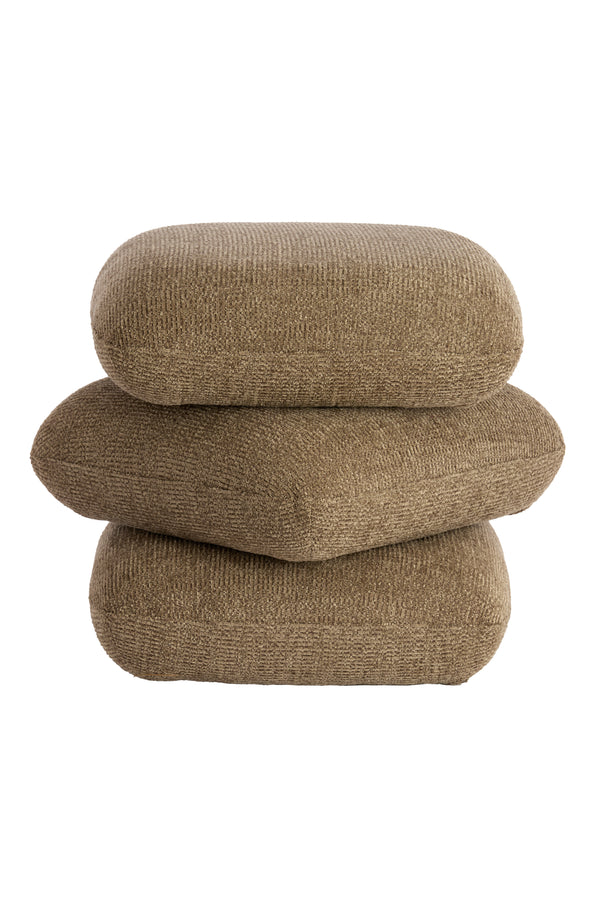 Pouf 44,5x44,5x44,5 cm LAURIE taupe