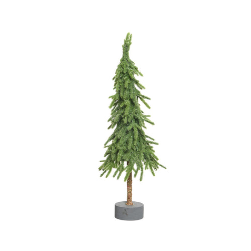 Merry fir mini tree glitter indoor