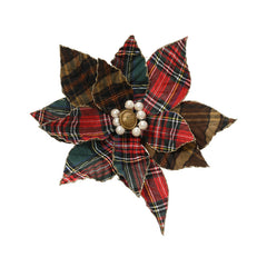 Poinsettia on clip poinsettia polyester