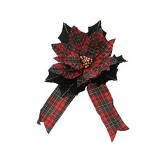 Poinsettia on clip poinsettia polyester
