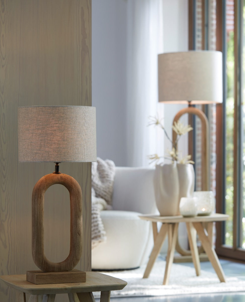 Pacero Matt Wood Lamp Base (44 cm)