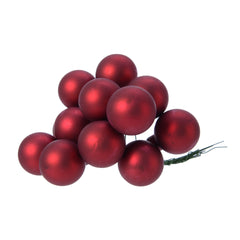 Glass Wire Baubles - Oxblood (2cm)