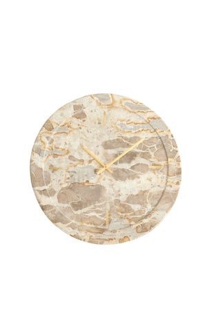 Clock Ø41 cm SISTELO taupe marble
