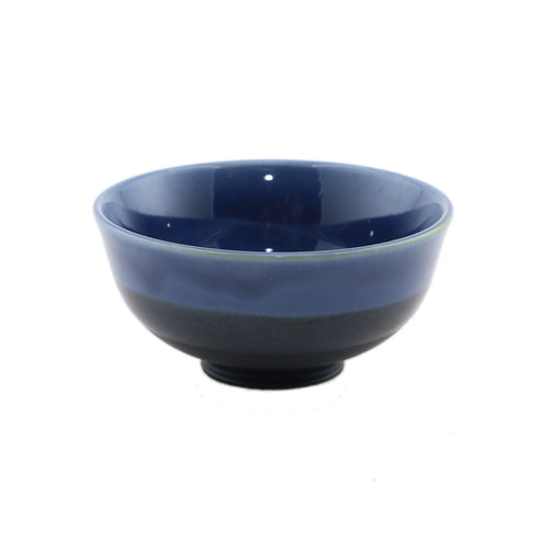 Black White And Blue Stoneware Bowl