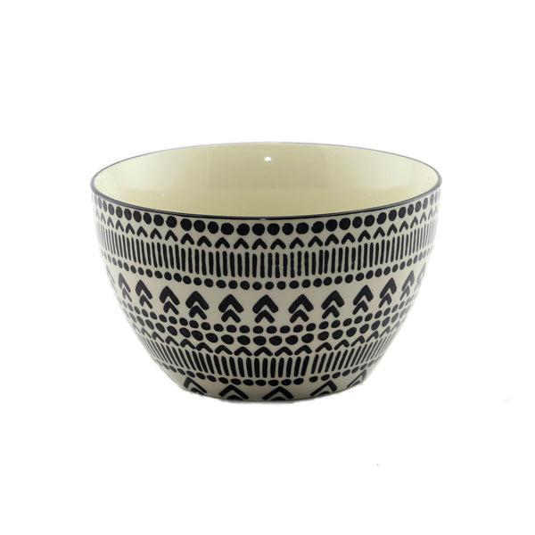 Black And White Salad Bowl (18.5 cm)