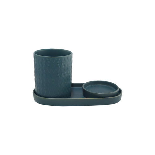 Losange Pot With 2 Trays