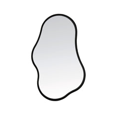 Levu Matt Black Mirror (59cm)