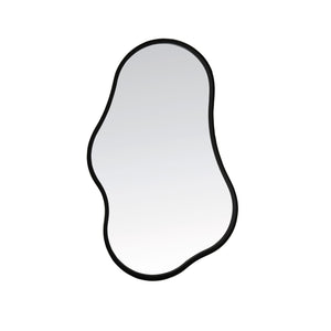Levu Matt Black Mirror (59cm)