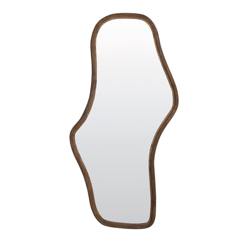 Velano Matt Dark Brown Wood Mirror (161 x 80 cm)