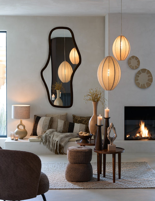 Velano Matt Dark Brown Wood Mirror (161 x 80 cm)