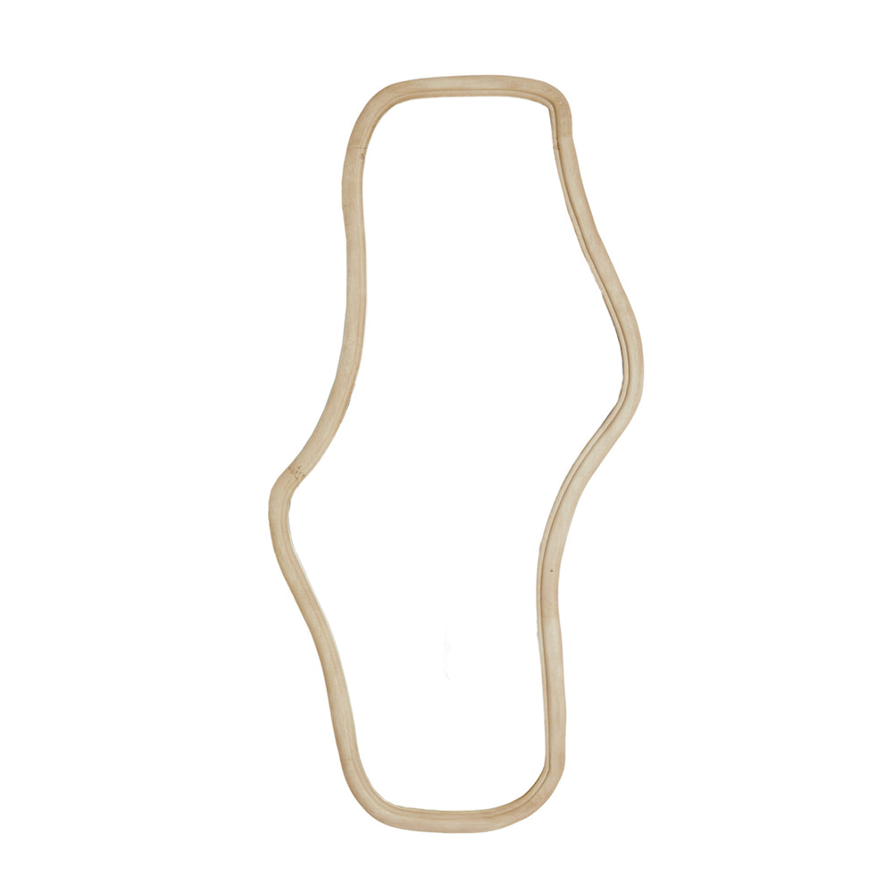 Celano Matt Natural Wood Mirror (161 x 80 cm)