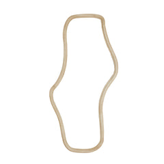 Celano Matt Natural Wood Mirror (161 x 80 cm)