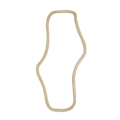 Celano Matt Natural Wood Mirror (161 x 80 cm)