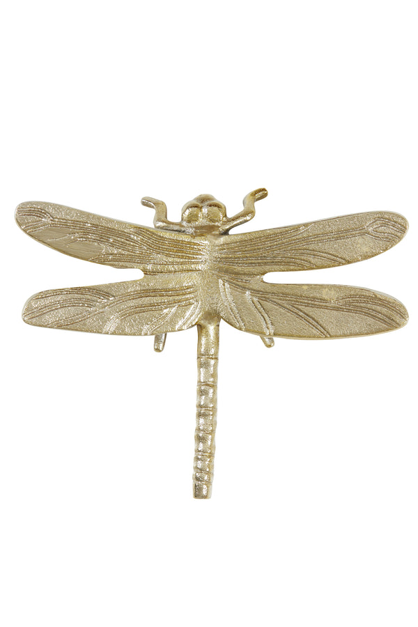 Ornament 22,5x18x5 cm DRAGONFLY shiny gold