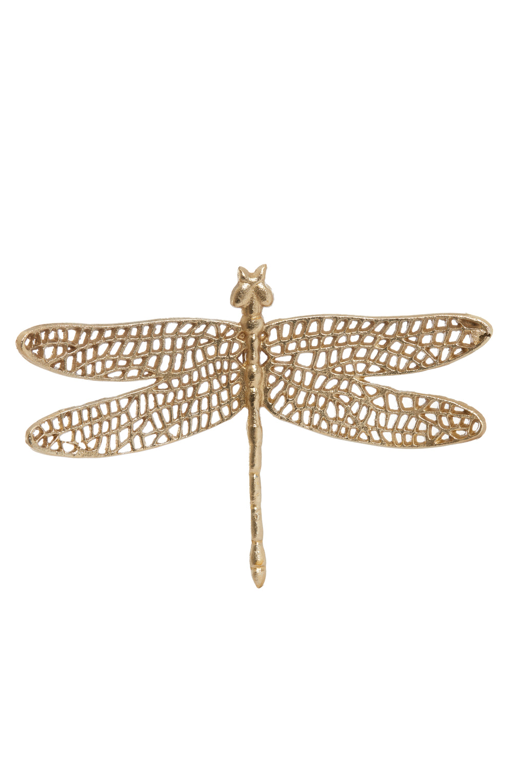 Ornament 36x24x4 cm DRAGONFLY shiny gold