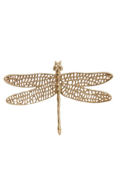 Ornament 36x24x4 cm DRAGONFLY shiny gold