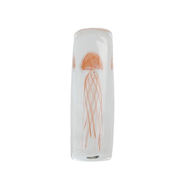 Orange Glass Jellyfish Ornament (18.5 cm)