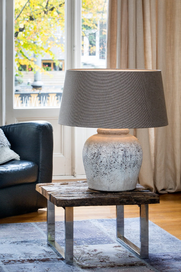 Etna Antique Grey Lamp Base (50 cm)