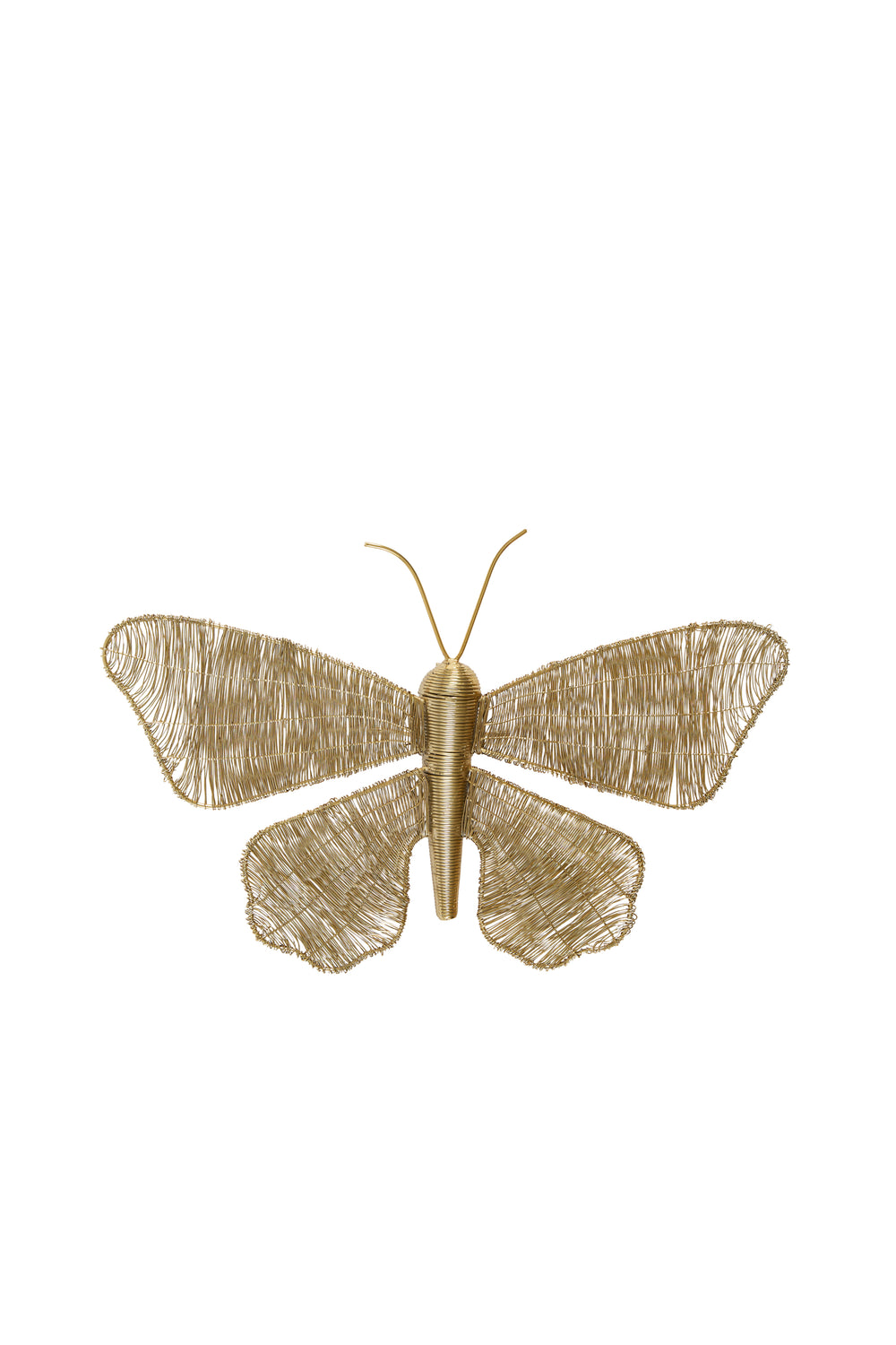 Wall ornament 40x25x8 cm BUTTERFLY gold