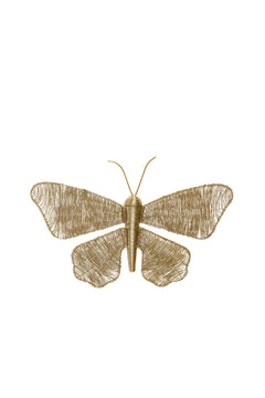 Wall ornament 40x25x8 cm BUTTERFLY gold