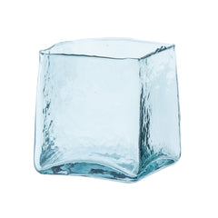 Iduna Light Blue Glass Tealight (12.5 cm)