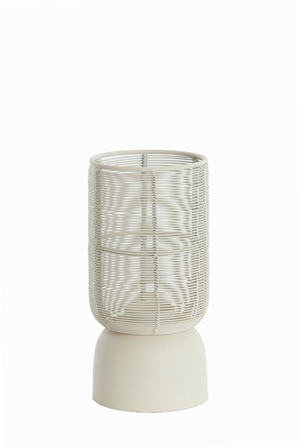 Hurricane Ø10x21 cm LEZUZA cream