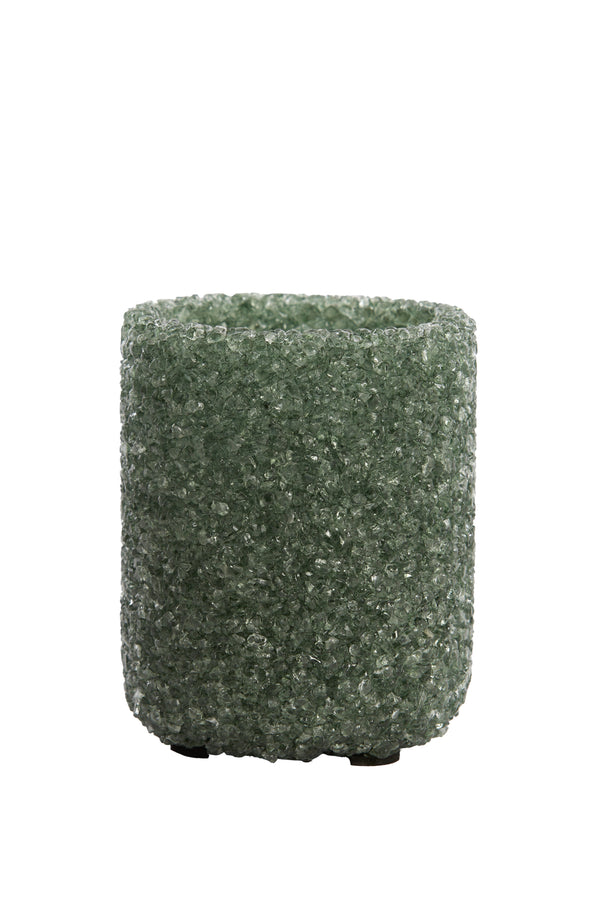 Tealight Ø8x9,5 cm MORITA glass green blue