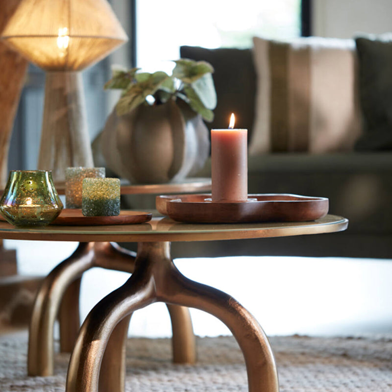 Tealight Ø8x9,5 cm MORITA glass green blue