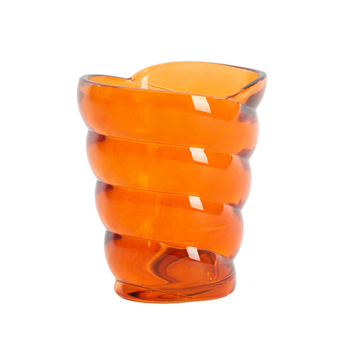 Malea Orange Glass Tealight (12.5 cm)