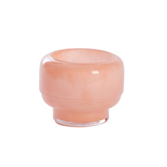 Solvay Peach Glass Tealight (10 cm)