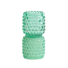 Bublini Mint Green Glass Tealight On Base (16 cm)