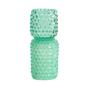 Bublini Mint Green Glass Tealight On Base (20.5 cm)