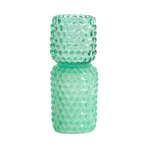 Bublini Mint Green Glass Tealight On Base (20.5 cm)