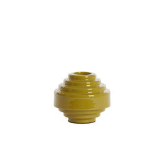 Tealight Ø13x10,5 cm WANHATI shiny olive green