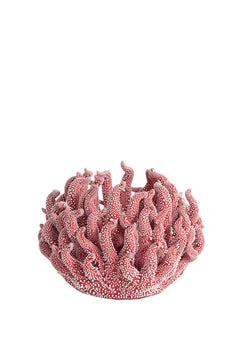 Tealight holder Ø11x8 cm EDESSA porcelain red