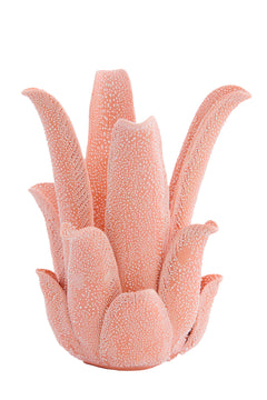 Tealight holder Ø13,5x17,5 cm KRENA porcelain peach