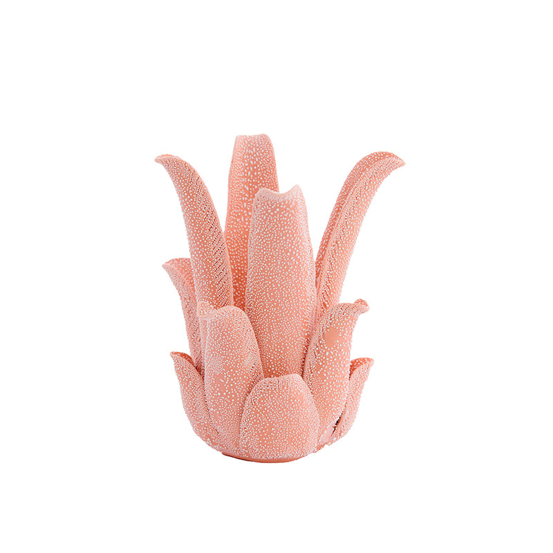 Tealight holder Ø13,5x17,5 cm KRENA porcelain peach