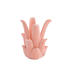 Tealight holder Ø13,5x17,5 cm KRENA porcelain peach