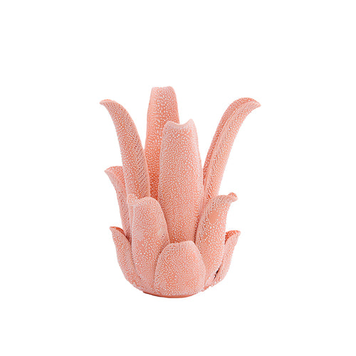 Tealight holder Ø13,5x17,5 cm KRENA porcelain peach