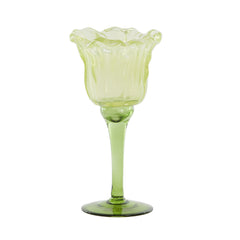 Flowaly Green Light Green Tealight On Base (19 cm)