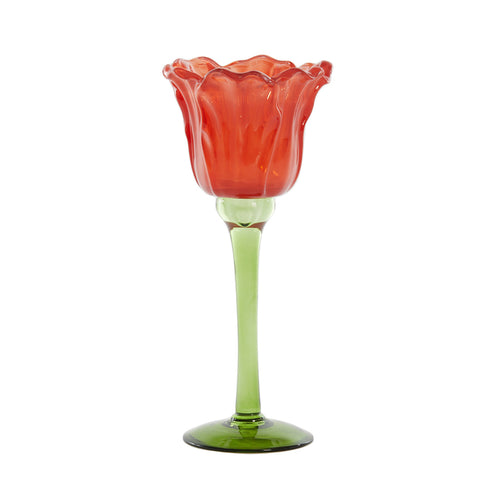 Flowaly Green Tealight On Base (22.5 cm)