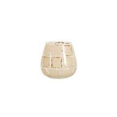 Tealight Ø11x11 cm KUALA glass clear+sand