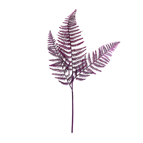 Purple Plastic Fern Spray (101 cm)