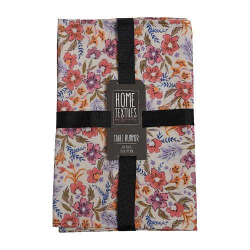 Flower Print Rectangle Runner (150 cm)