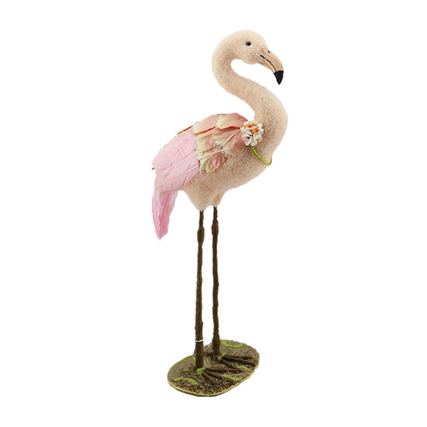 Foam Flamingo With Feather (50 cm)