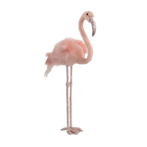 Pink Flamingo With Pes Fur (90 cm)