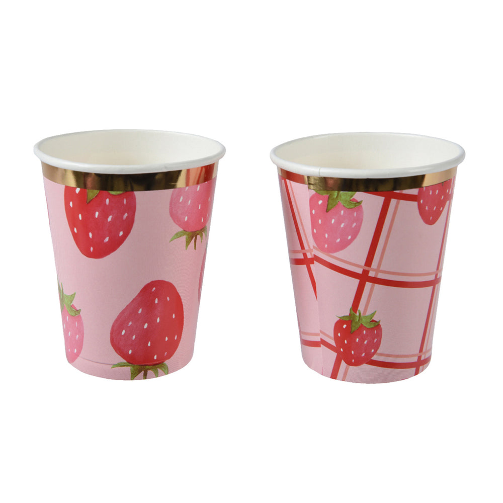 Cup strawberry pack of 10 h9cm 
