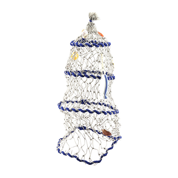 Blue Fishing Fyke With Shells (95 cm)