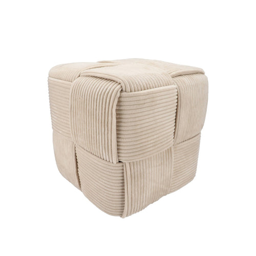 Sand Layered Pouf Ottoman (40 cm)